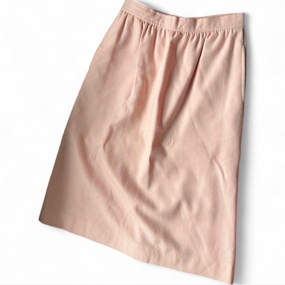Vintage Evan Picone Petites Wool Skirt Pastel Pink size 4